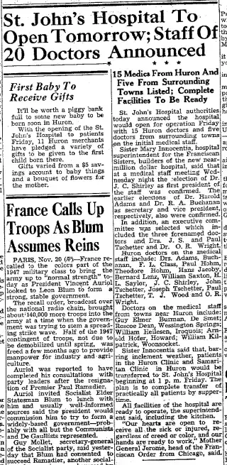 other Newspaper clipping from Nov 20, 1947 6061624