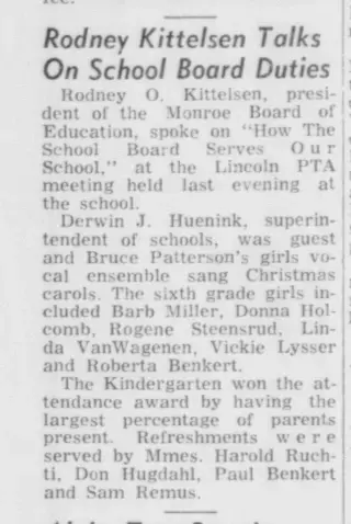 other Newspaper clipping from Dec 6, 1960 6061940