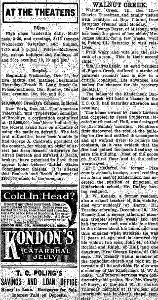 other Newspaper clipping from Dec 13, 1912 6062752