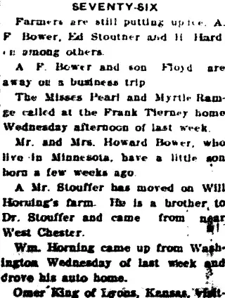 Birth Newspaper clipping from Feb 19, 1914 6063110