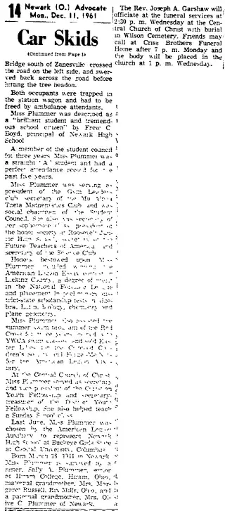 other Newspaper clipping from Dec 11, 1961 6064053