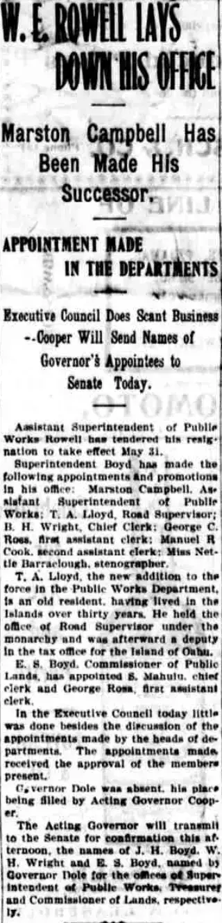 Business Newspaper clipping from May 13, 1901 6065209