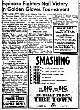 Sports Newspaper clipping from Mar 10, 1966 6066167