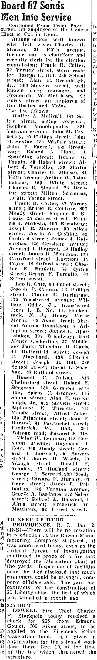 other Newspaper clipping from Jan 2, 1943 6067675