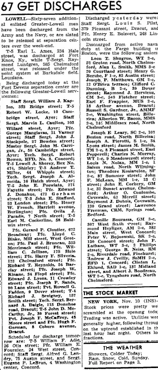 other Newspaper clipping from Nov 10, 1945 6067693