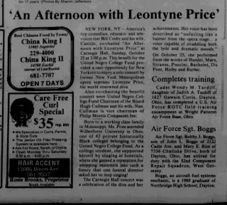other Newspaper clipping from Nov 5, 1987 6067792