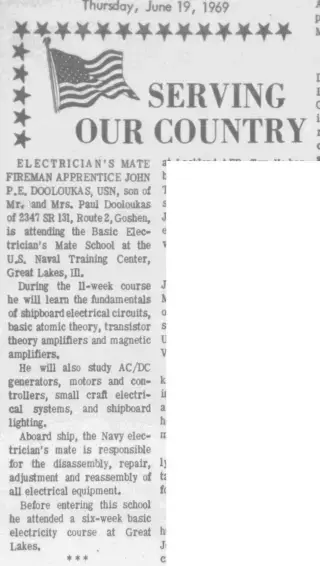 Military Newspaper clipping from Jun 19, 1969 6068133