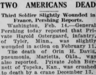 other Newspaper clipping from Feb 15, 1918 6070956