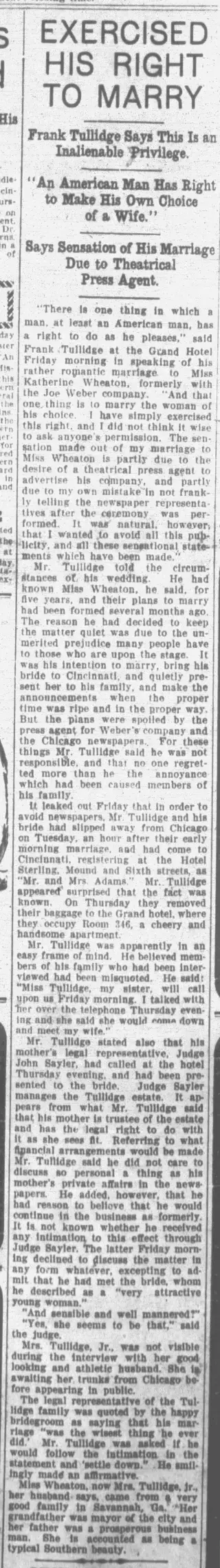 other Newspaper clipping from May 31, 1907 6071035