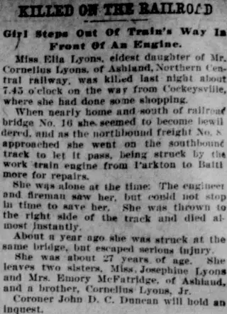Obituary Newspaper clipping from Aug 6, 1904 6071038