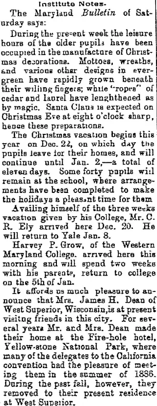 other Newspaper clipping from Dec 26, 1888 6073906