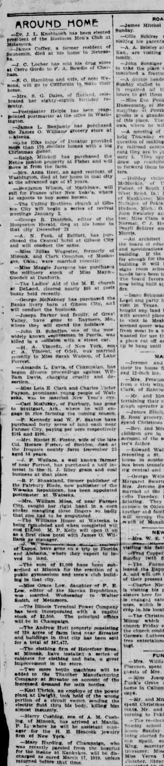 other Newspaper clipping from Dec 31, 1909 6074402