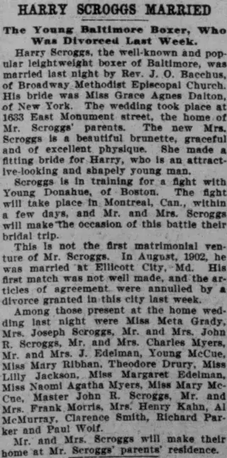 Marriage Newspaper clipping from Sep 19, 1906 6078138