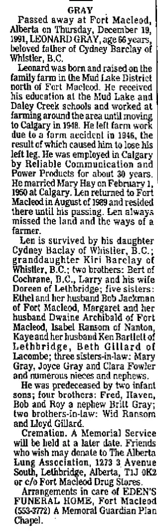 other Newspaper clipping from Dec 20, 1991 6079678