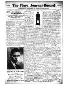 Flora Journal Record Archives, Aug 27, 1925, p. 1