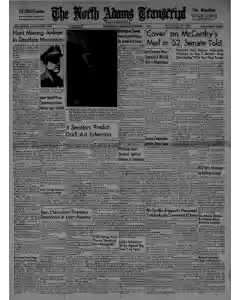 North Adams Transcript Archives, Dec 1, 1954, p. 1