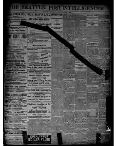 Seattle Post Intelligencer Archives, Jun 6, 1889, p. 1