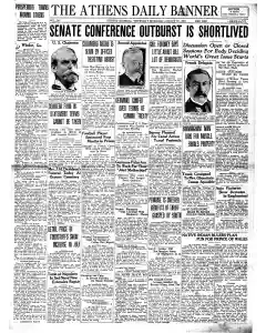 Athens Daily Banner Newspaper Archives Aug 18 1921 P 1