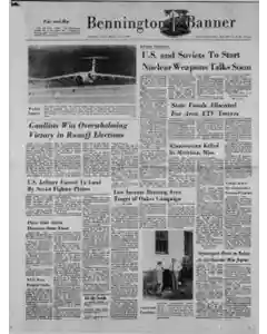 Bennington Banner Newspaper Archives Jul 1 1968 P 1